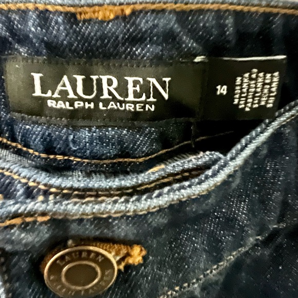 Women’s Lauren Ralph Lauren Jeans, Button Fly, Wide Leg, Size 14 - Picture 2 of 7